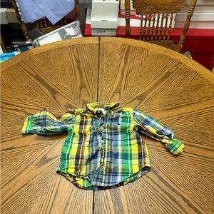Ralph Lauren Kids Plaid Shirt - Yellow, Green, Blue